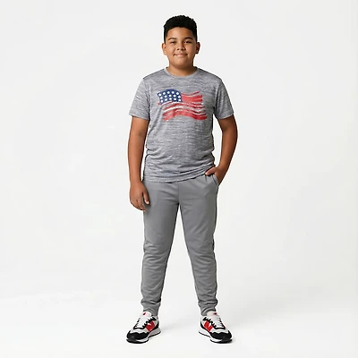BCG Boys' Turbo USA Flag Graphic T-shirt