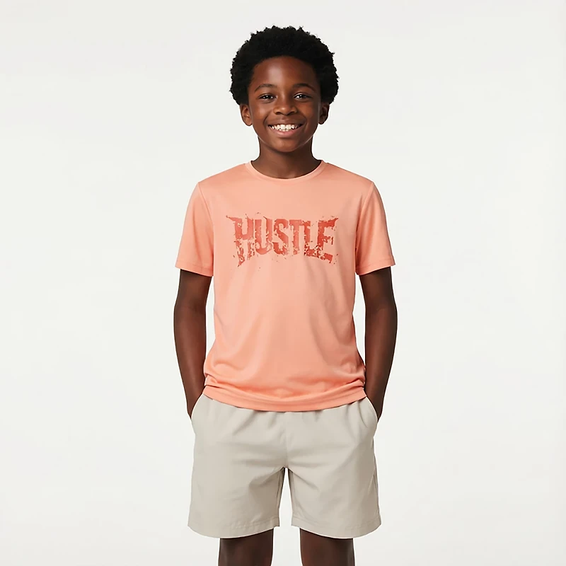 BCG Boys' Turbo Short Sleeve Hustle Graphic T-shirt