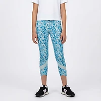 BCG Girls' High Rise Mesh Printed Leggings