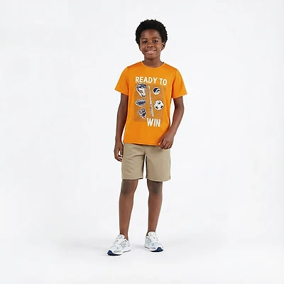 BCG Boys' Turbo Ready to Win Graphic T-shirt