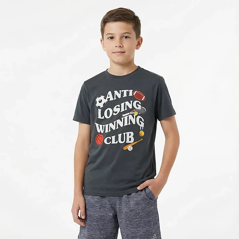 BCG Boys' Cotton Anti-Losing Club T-shirt