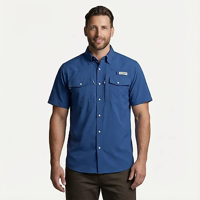 Magellan Men's Pecos River Solid Short Sleeve Shirt