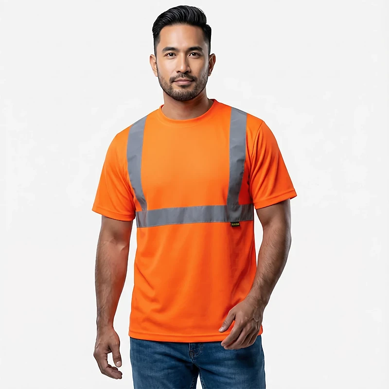 Brazos Men's Hi-Vis Short Sleeve Crew T-shirt