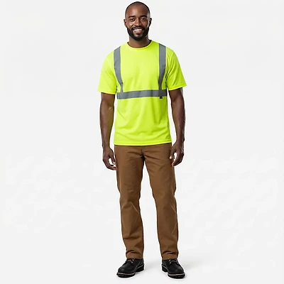 Brazos Men's Hi-Vis Short Sleeve Crew T-shirt