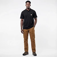 Carhartt Men's Loose Fit Midweight Short Sleeve Pocket Polo Shirt