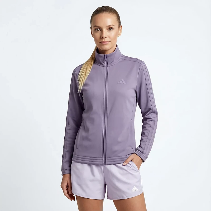 adidas Women's Tricot 3-Stripes Track Top