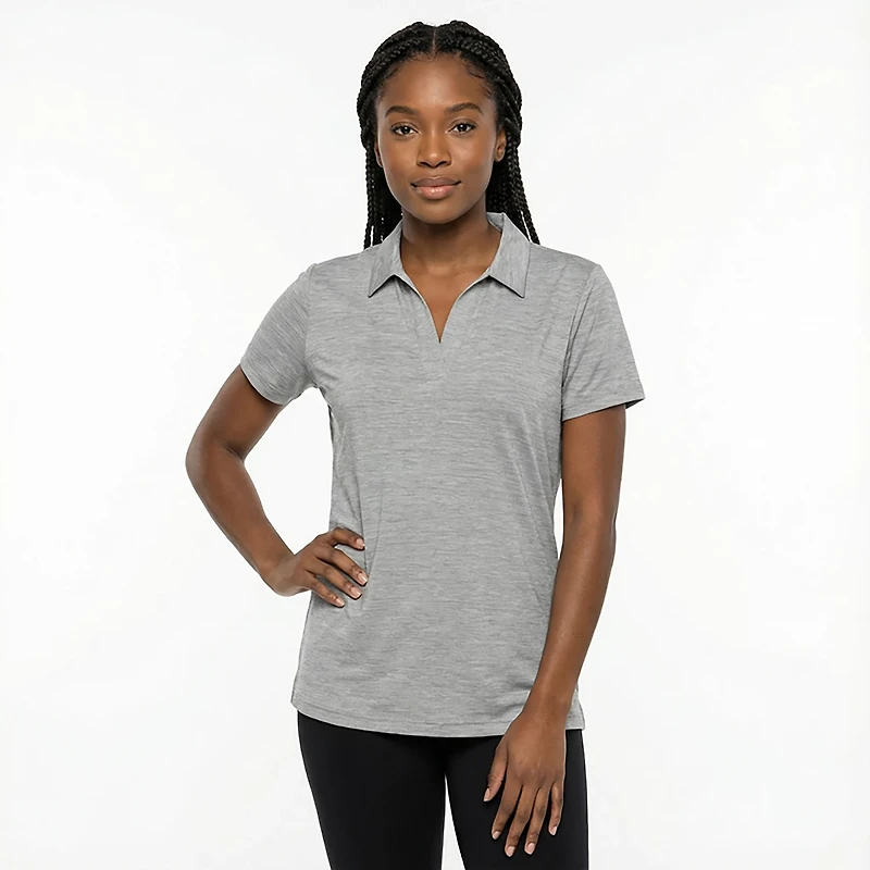 Antigua Women's Layout V-neck Polo Shirt