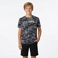 Under Armour Boys' All Over Print Camo Short Sleeve T-shirt