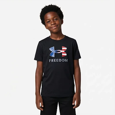 Under Armour Boys' Freedom Big Logo Short Sleeve T-shirt