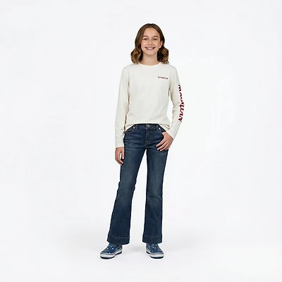 Wrangler Girls' Wide Leg Trouser Jeans