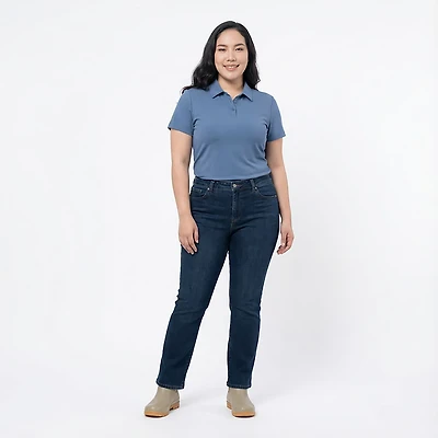 Antigua Women's Noise Short Sleeve Rib Polo