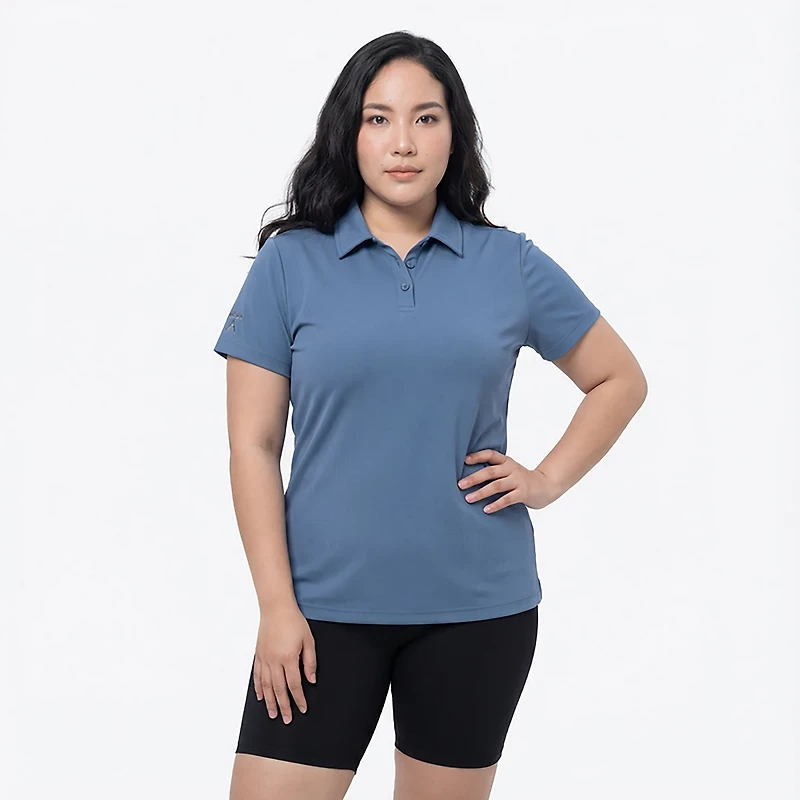 Antigua Women's Noise Short Sleeve Rib Polo
