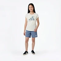 adidas Girls' Essential Heather Short Sleeve T-shirt