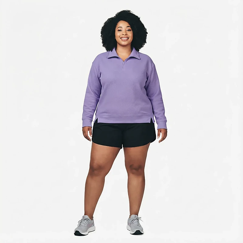 BCG Women's Quilted Plus 1/4-Zip Top