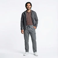 BCG Men's Double Knit Open Leg Cargo Pants