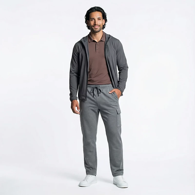 BCG Men's Double Knit Open Leg Cargo Pants