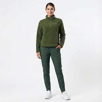 Magellan Outdoors Women's Campfire Poodle Fleece 1/4-Zip Sweatshirt