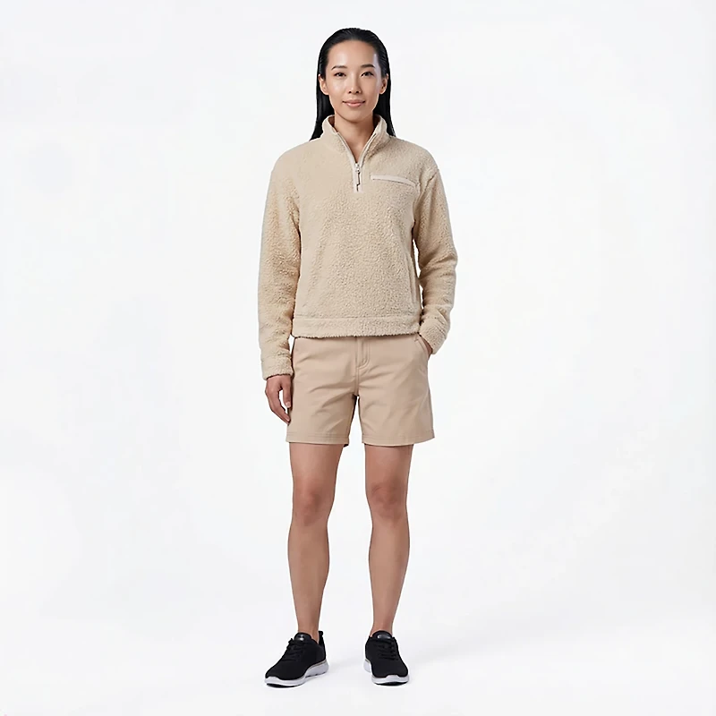 Magellan Outdoors Women's Campfire Poodle Fleece 1/4-Zip Sweatshirt