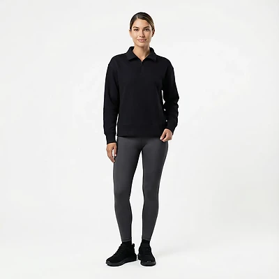 BCG Women's Quilted 1/4 Zip Pullover Top