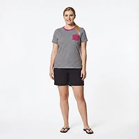 Magellan Outdoors Women's Barton Creek Striped Pocket T-shirt