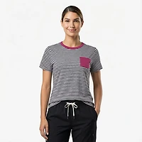 Magellan Outdoors Women's Barton Creek Striped Pocket T-shirt