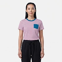 Magellan Outdoors Women's Barton Creek Striped Pocket T-shirt