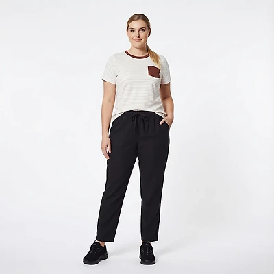 Magellan Outdoors Women's Barton Creek Striped Pocket T-shirt