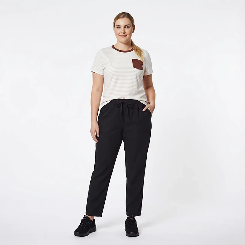 Magellan Outdoors Women's Barton Creek Striped Pocket T-shirt