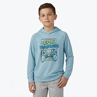 BCG Boys' Training Epic Gamers Long Sleeve Mesh Hoodie