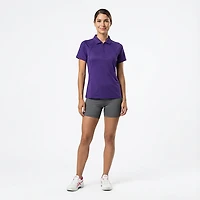 BCG Women's Tennis Piped Zip Polo Shirt