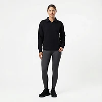 BCG Women's Quilted 1/4 Zip Pullover Top