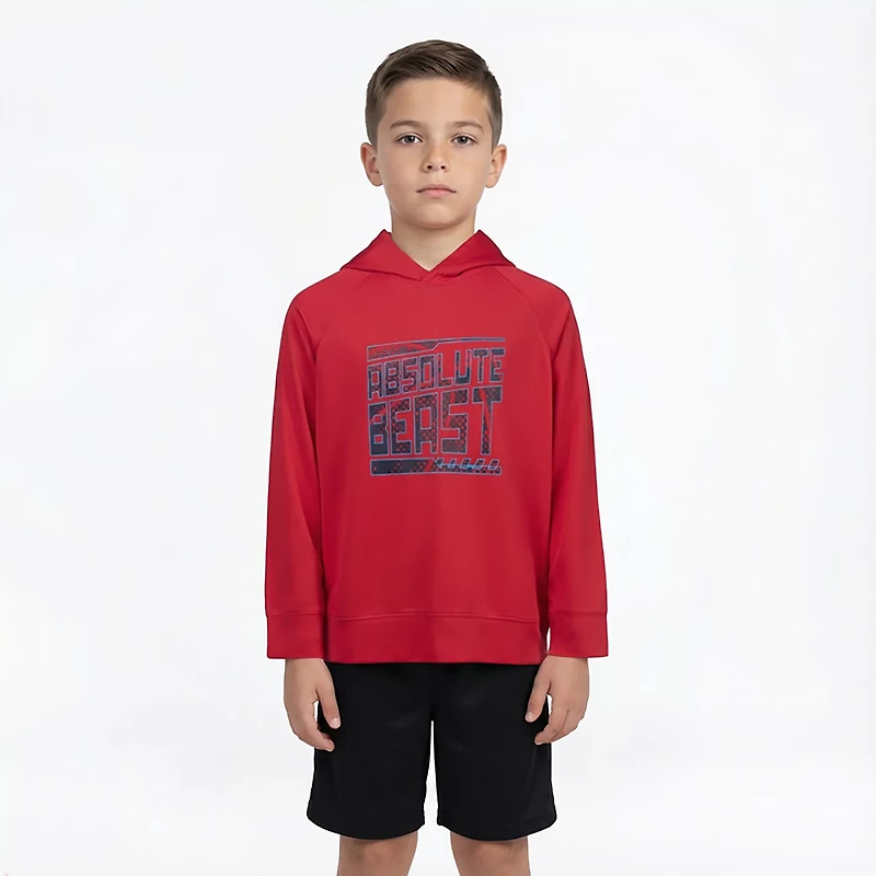 BCG Boys' Training Absolute Beat Long Sleeve Mesh Hoodie