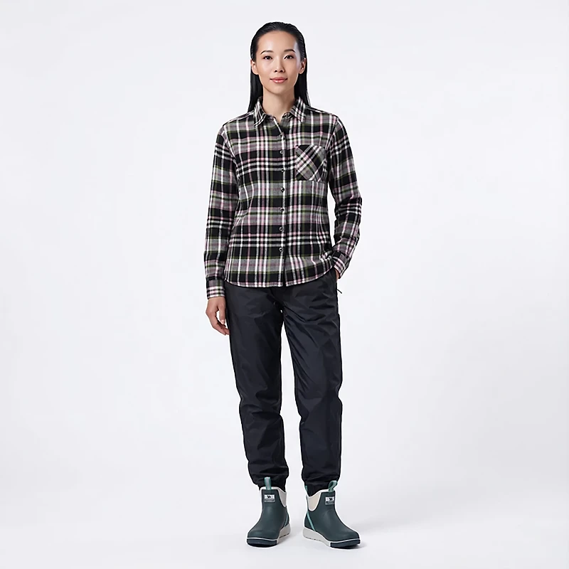 Magellan Outdoors Women's Willow Creek Plaid Long Sleeve Top