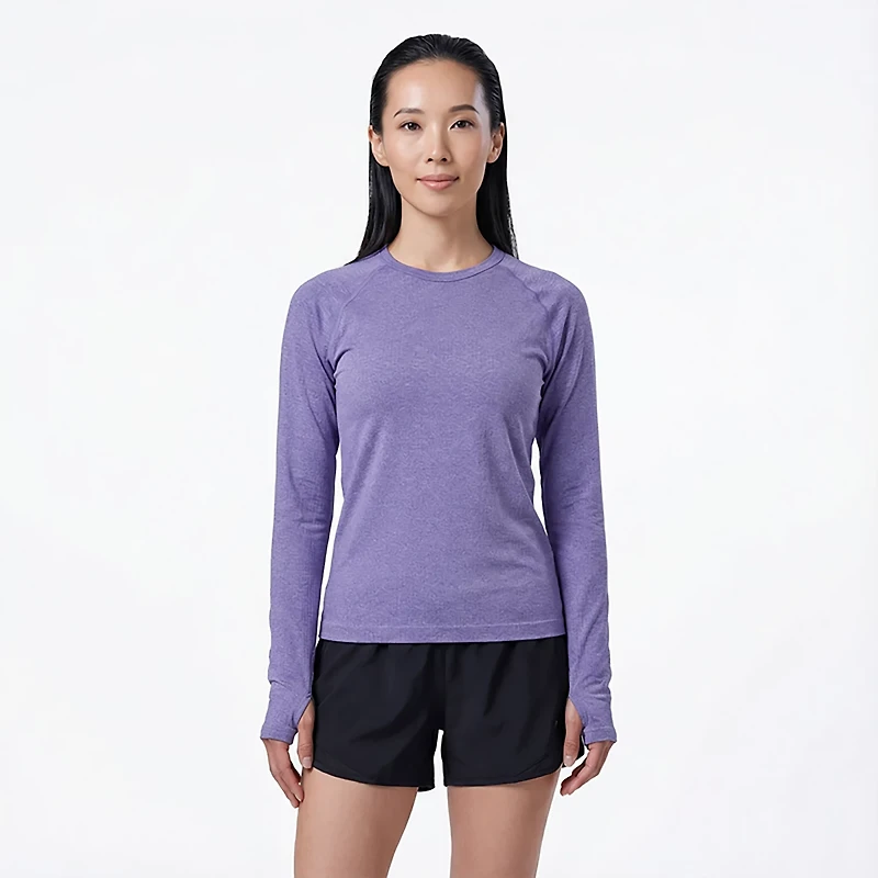 BCG Women's SMLS Rib Long Sleeve T-shirt