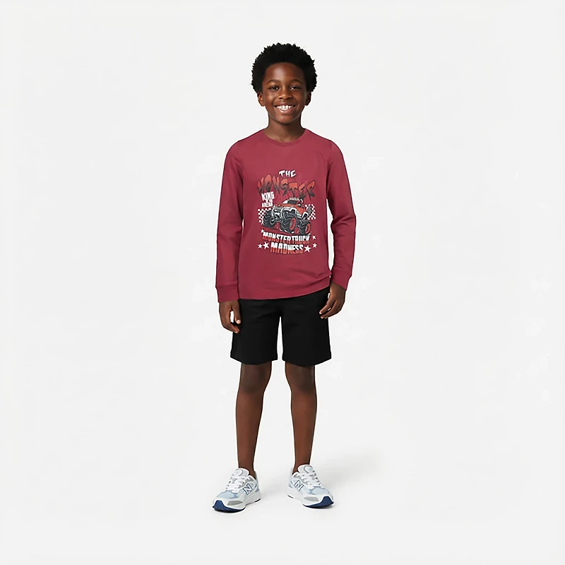 BCG Boys' Lifestyle Monster Truck Madness Long Sleeve T-shirt