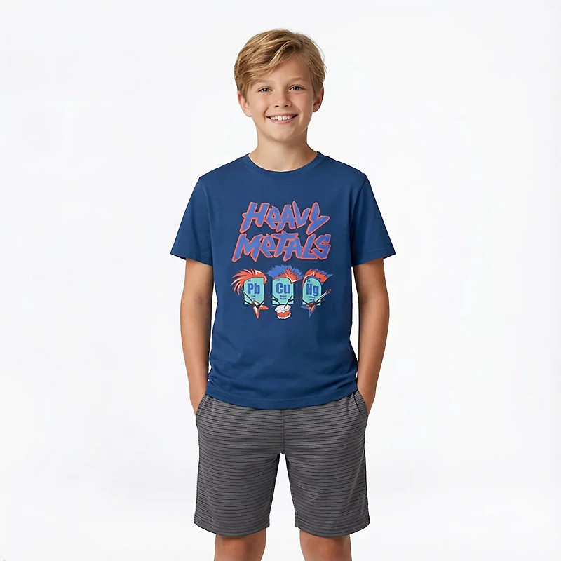BCG Boys' Lifestyle Heavy Metals T-shirt