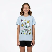 BCG Girls' Lifestyle Cotton Boxy Doodle T-shirt