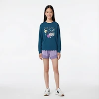 BCG Girls' Cotton Love Grow Graphic Long Sleeve T-shirt