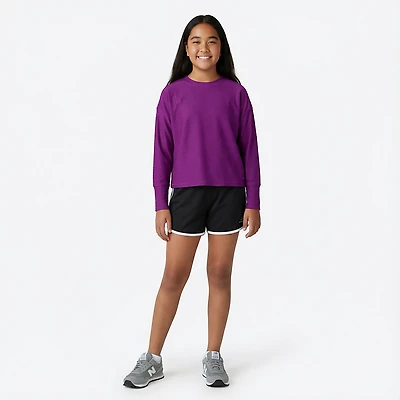BCG Girls' Mesh Long Sleeve Top