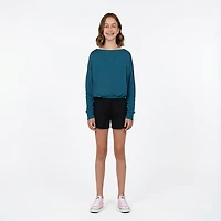 BCG Girls' Shoulder Play Long Sleeve T-shirt