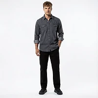 Brazos Men's Ranch Hand Denim Long Shirt Work