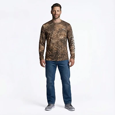 Magellan Outdoors Men's Mossy Oak Coastal Long Sleeve Crew T-shirt