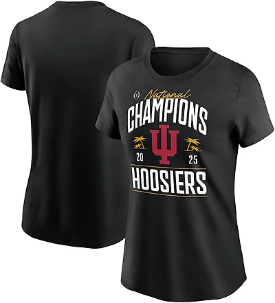 Women's Indiana University Hoosiers 2025 CFP National Champions Locker Room Short Sleeve T-Shirt