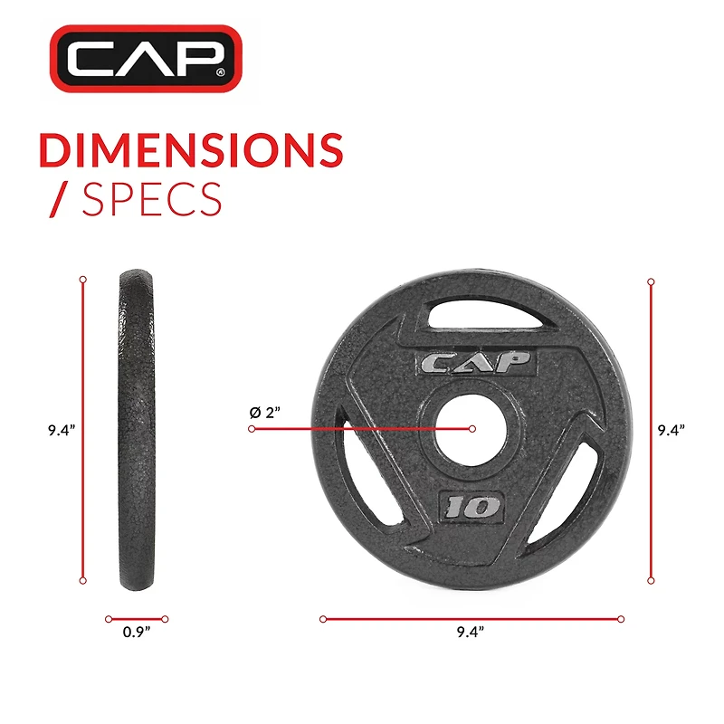 CAP Barbell lb. Olympic Grip Plate