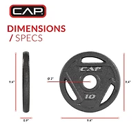 CAP Barbell lb. Olympic Grip Plate
