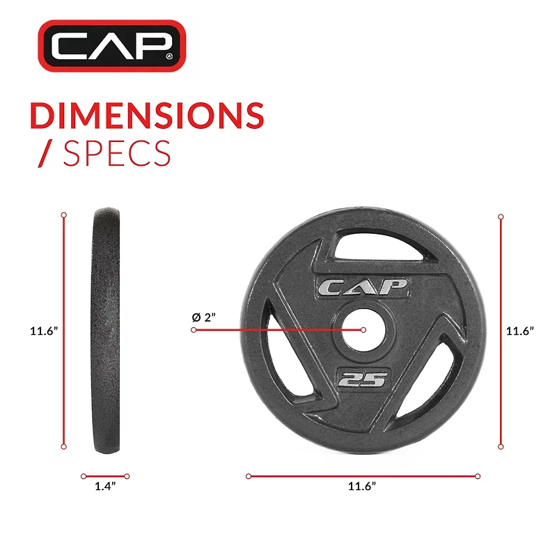 CAP Barbell lb. Olympic Grip Plate