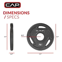 CAP Barbell 5 lb. Olympic Grip Plate