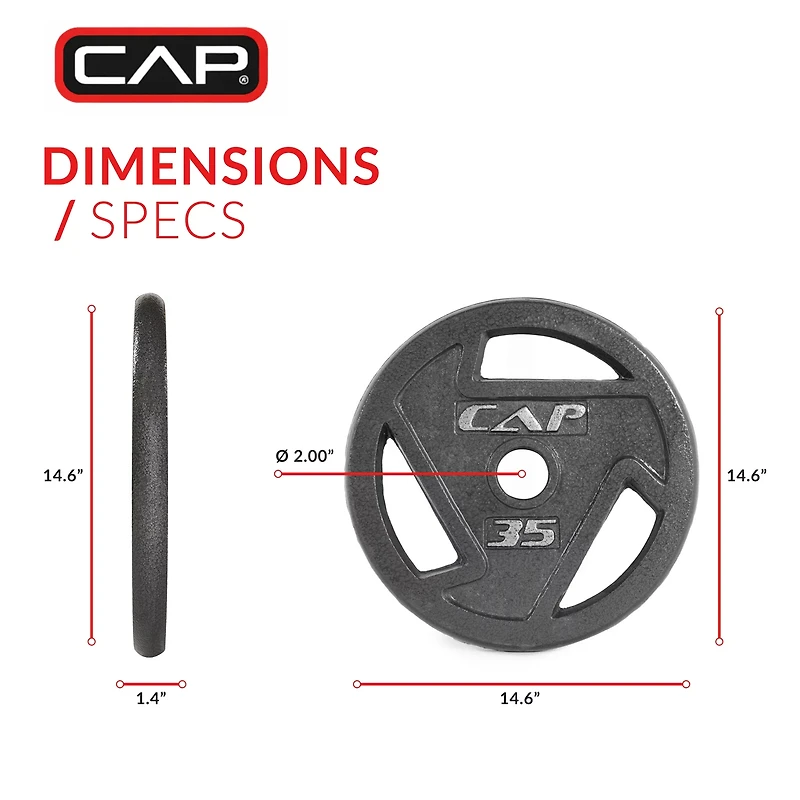 CAP Barbell 35 lb. Olympic Grip Plate