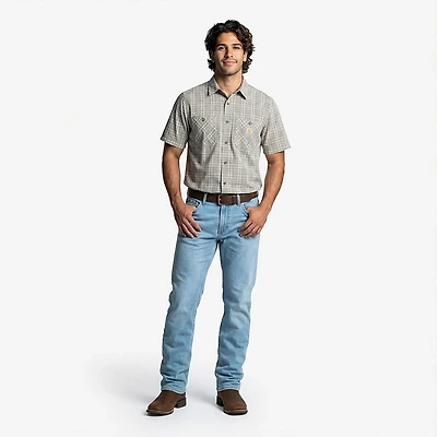 Carhartt Men's Rugged Flex Relaxed Fit Button Down Plaid Shirt