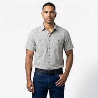 Carhartt Men's Rugged Flex Relaxed Fit Button Down Plaid Shirt